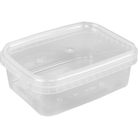 Cup, met deksel, 280ml, pP, transparant