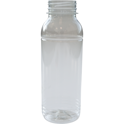 Fles, petfles, Gerecycled PET, zonder dop, 330ml, transparant