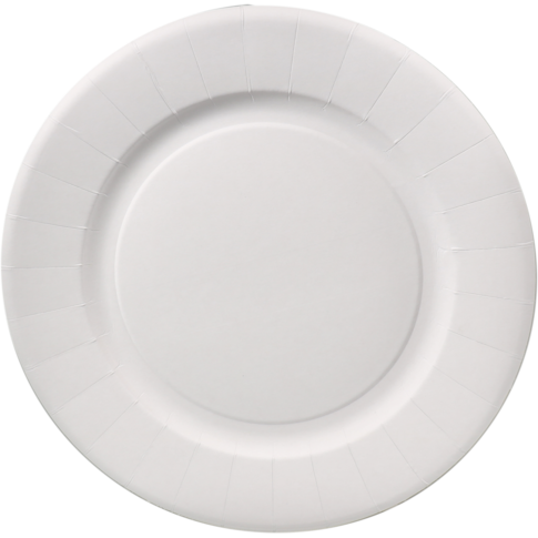 Biodore Bord, rond, 1-vaks, karton, Ø29cm, wit