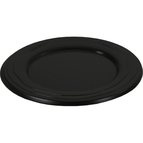 Depa Bord, Wave, reusable, rond, 1-vaks, pP, Ø18.5cm, zwart