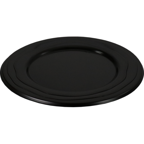 Depa Bord, Wave, reusable, rond, 1-vaks, pP, Ø24cm, zwart