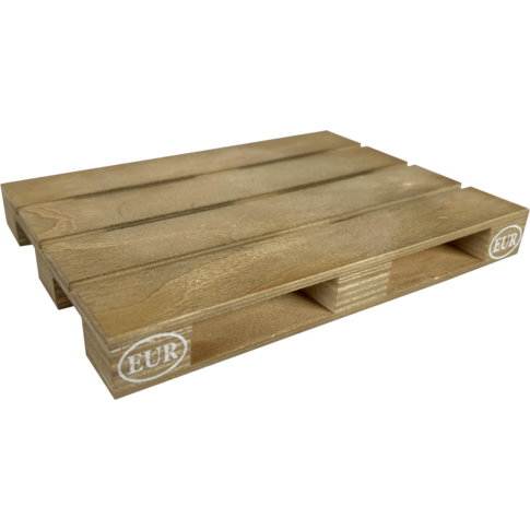 Pallet, mini, hout, 18.5x13.5x2.3cm, naturel
