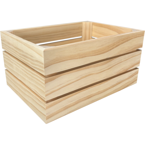 Bierkist, 6 flessen, 20.5x14.5x10.3cm, hout, naturel