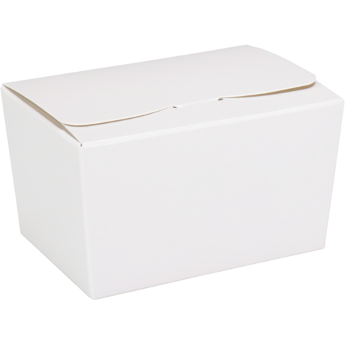 Ballotin, karton + PP, 150gr, 89x60x55mm, wit/goud