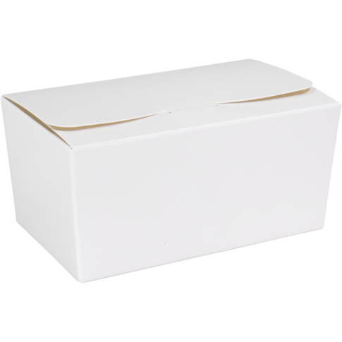 Ballotin, karton + PP, 375gr, 125x73x62mm, wit/goud