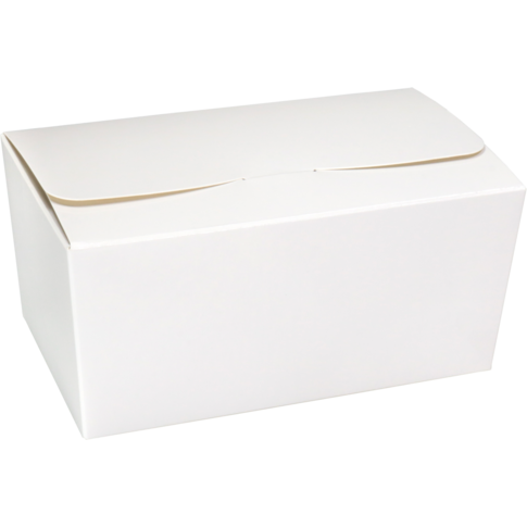 Ballotin, karton + PP, 750gr, 152x89x75mm, wit/goud