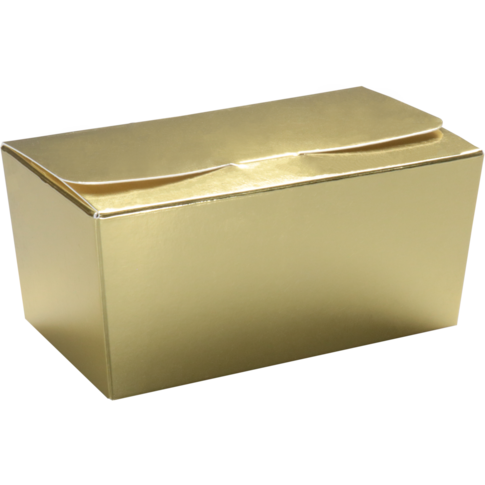Ballotin, karton + PP, 250gr, 113x62x55mm, goud/wit