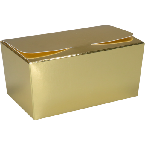 Ballotin, karton + PP, 375gr, 125x73x62mm, goud/wit