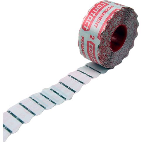 Contact Etiket, Datumetiket, papier, permanent, 26x12mm, wit