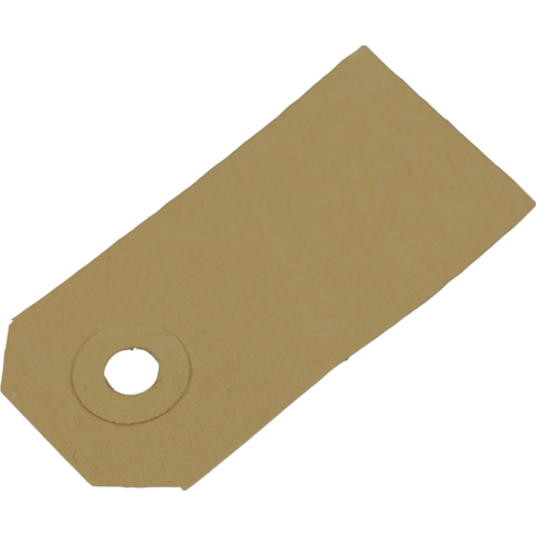 SendProof® Prijskaart, Papier, 125x63mm, bruin