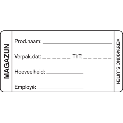 Label, papier, 35x75mm, wit