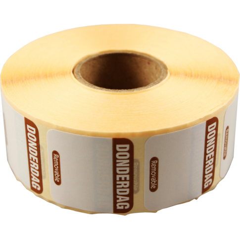 Label, Daglabel do, papier, beschrijfbaar, 25x25mm, bruin