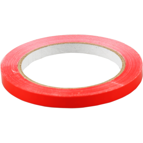  Zakkensluiter, PVC, 9mm, 66m, rood