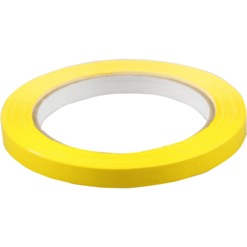  Zakkensluiter, PVC, 9mm, 66m, geel