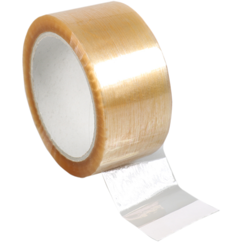  Dozensluittape, solvent, PP, 48mm, 66m, transparant