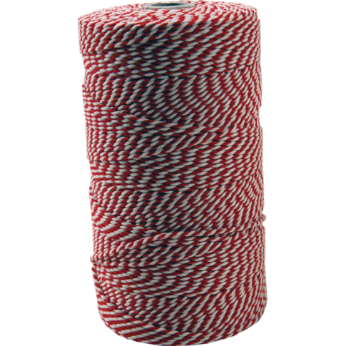 SendProof® Koord, 640m, katoen, rood/wit