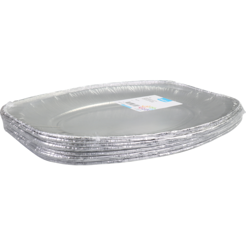 Depa Schaal, cateringschaal, aluminium, ovaal, 350x245x21mm, zilver