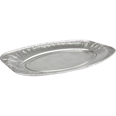Depa Schaal, cateringschaal, aluminium, ovaal, 450x292x26mm, zilver