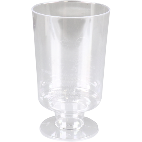 Glas, wijnglas, op voet, pS, 150ml, glashelder