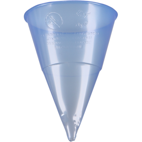 Watercone, 115ml, Ø70.3mm, 105mm, pP, ijsblauw