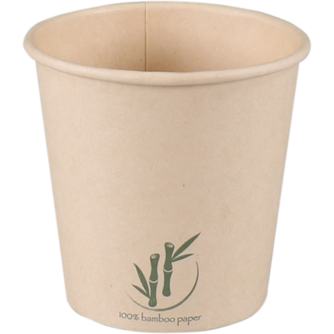 Depa, Beker, Bamboepapier + PE, 100ml, 4oz, Ø62mm, lichtbruin