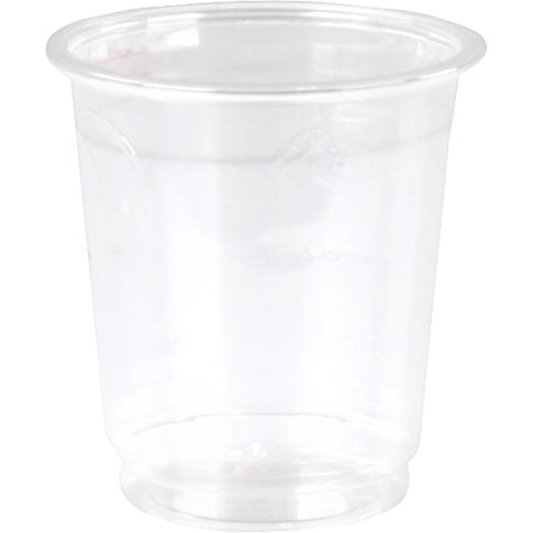 Glas, borrelglas, gerecycled PET, 0.04l, helder