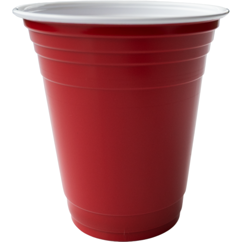  Partycup, PP, reusable, 300ml, 12oz, Ø95mm, rood