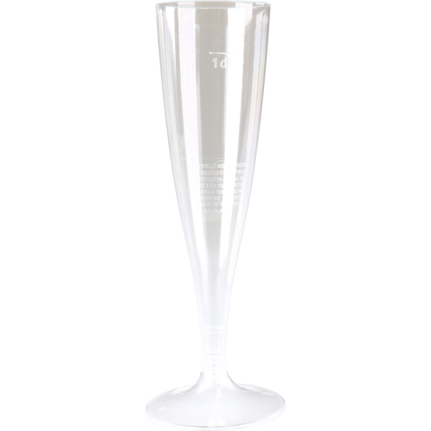 Goldplast Glas, champagneglas, met losse voet, pS, 100ml, 168mm, transparant