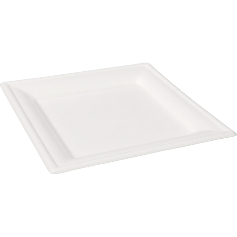 Depa Bord, vierkant, 1-vaks, bagasse (suikerrietpulp), 16x16cm, wit
