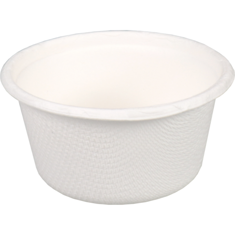 Depa Schaal, sausbakje, bagasse (suikerrietpulp), 55ml, wit