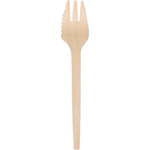 Depa Vork, snackvork, hout, 135mm, naturel