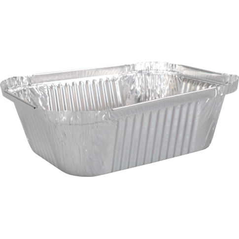 Bak, Aluminium, 250ml, opstaande rand, 122x96x34mm, zilver