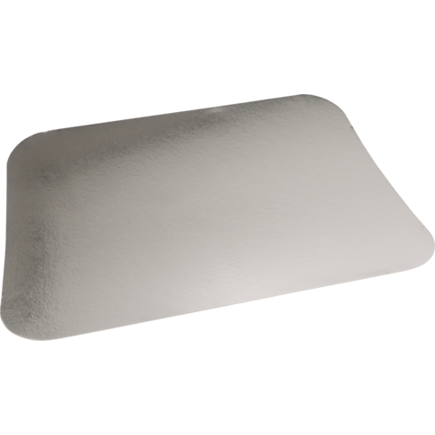 Deksel, aluminium bak, Karton + PET, rechthoekig, 254x184x