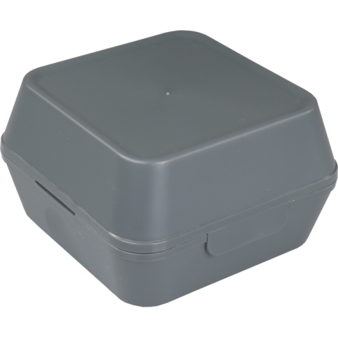 Circ Bak, PP, reusable, hamburgerbox, 115x115x82mm, grijs