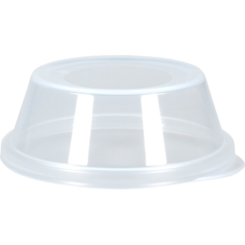 Circ Deksel, PP, dome, reusable, zonder gat, Ø90mm, transparant
