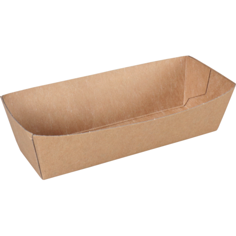 Bak, Karton, A5, snackbak, 105x33x30mm, bruin