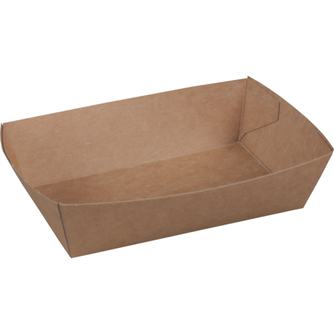 Bak, Karton, A9, snackbak, 120x70x35mm, bruin