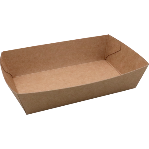 Bak, Karton, A13, snackbak, 130x77x35mm, bruin
