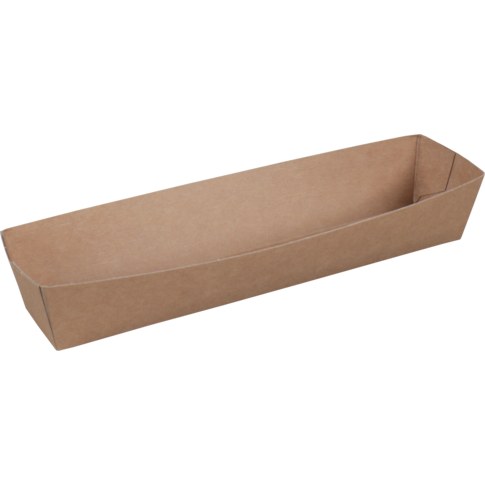 Bak, Karton, A16, snackbak, 185x35x33mm, bruin