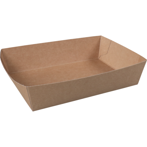 Bak, Karton, A50, snackbak, 160x110x40mm, bruin