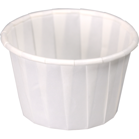 Cup, portiecup, 35ml, 1.25oz, 31mm, papier, wit