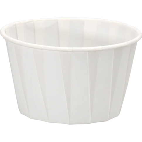 Cup, portiecup, 110ml, 4oz, 41mm, papier, wit
