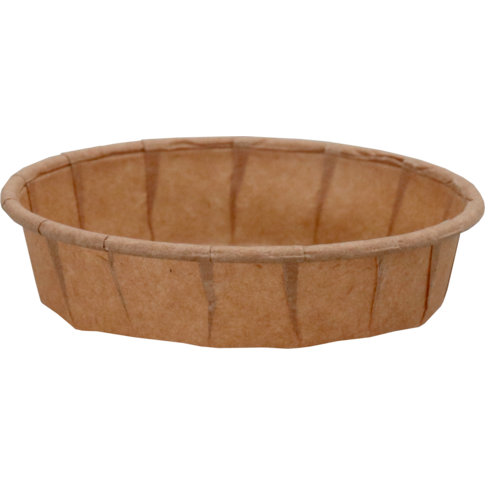 Cup, portiecup, 25ml, 1oz, 14mm, papier, bruin