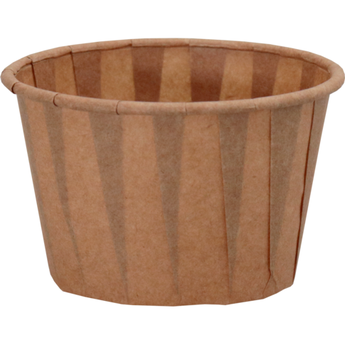 Cup, portiecup, 55ml, 2oz, 35mm, papier, bruin