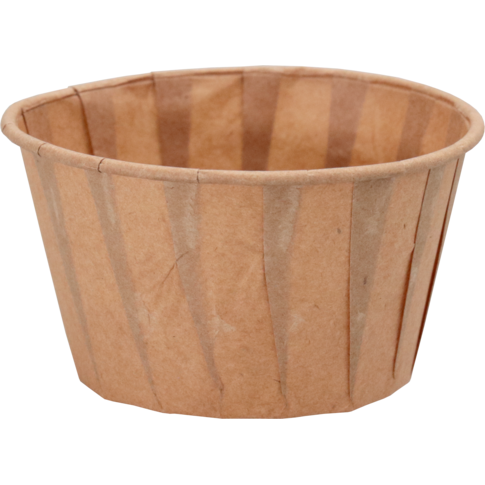 Cup, portiecup, 110ml, 4oz, 41mm, papier, bruin