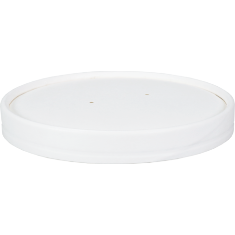 Depa Deksel, soepbeker, Karton + PE, rond, Ø117mm, wit