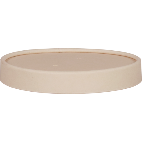 Depa Deksel, soepbeker, Bamboepapier + PE, rond, Ø97mm, naturel