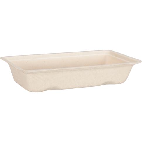 Depa Bak, Bagasse (suikerrietpulp), A5, snackbak, 150x77x30mm, naturel
