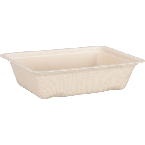 Depa Bak, Bagasse (suikerrietpulp), A7, snackbak, 123x93x32mm, naturel