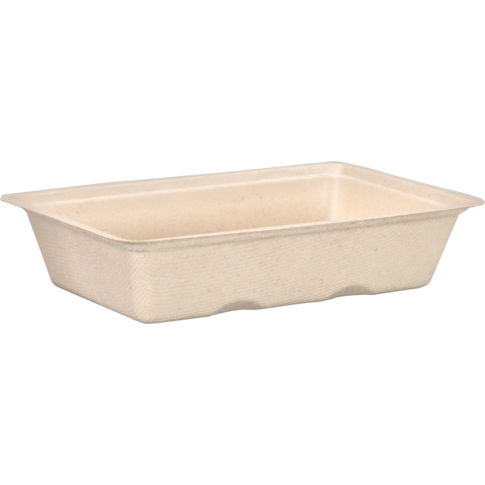 Depa Bak, Bagasse (suikerrietpulp), A13, snackbak, 163x110x36mm, naturel